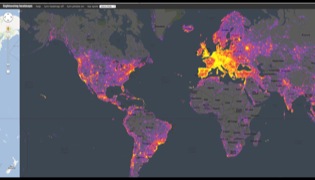 Sightsmap, virtual heat map